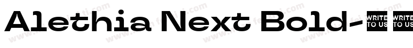 Alethia Next Bold字体转换